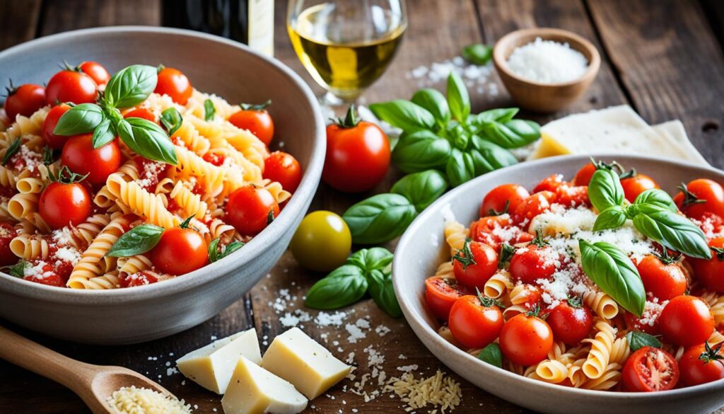 Italian cuisine quality ingredients