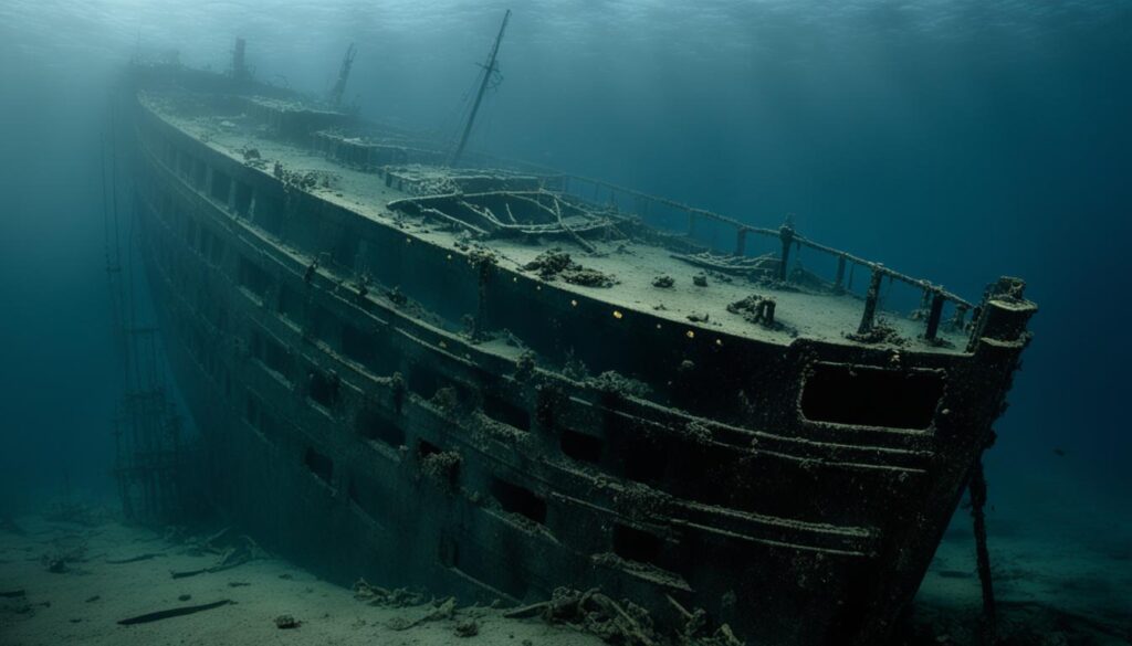Titanic wreck site Titanic wreck site