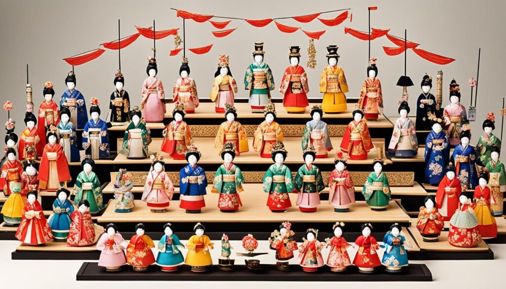 traditional dolls for Hina Matsuri